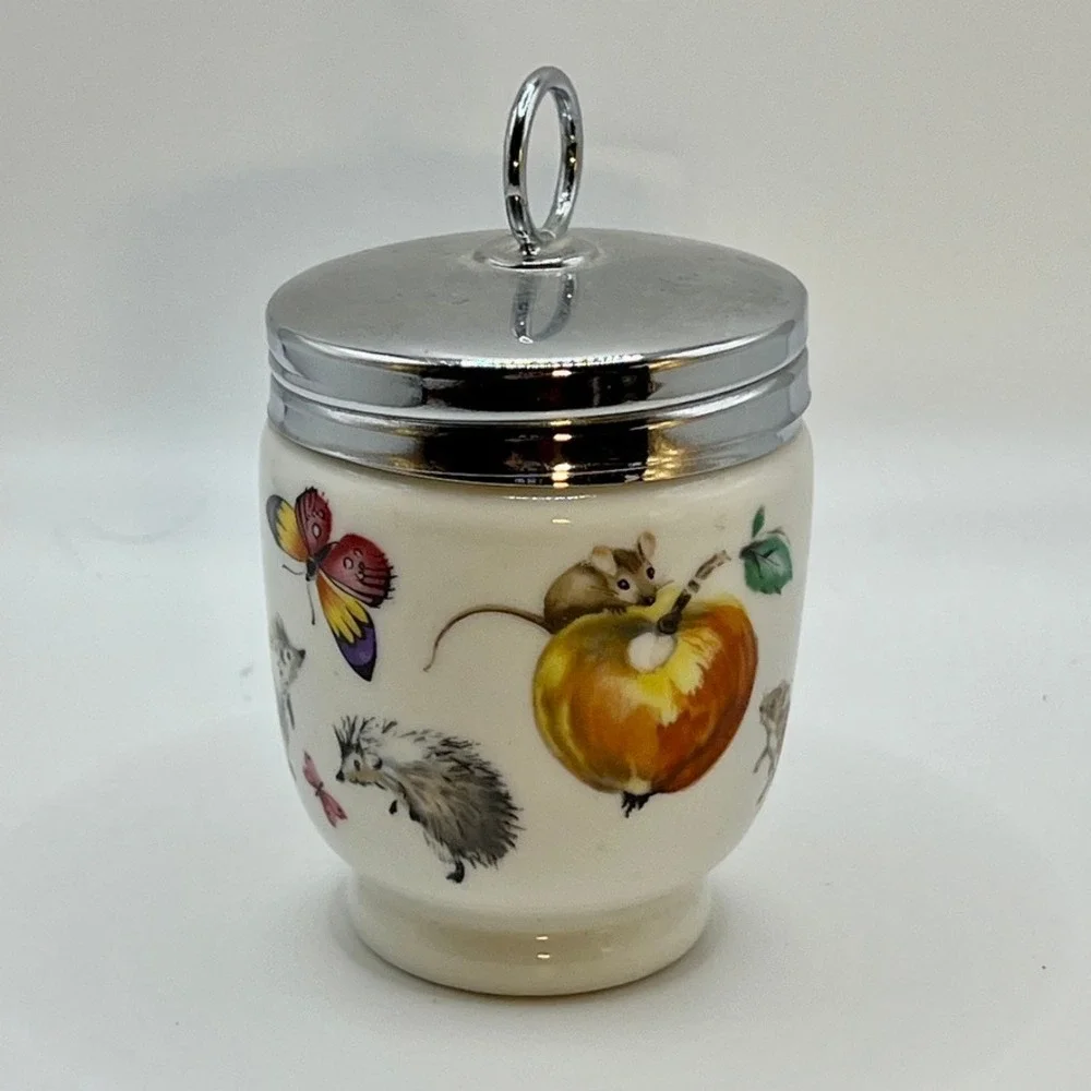 Royal Worcester Egg Coddler - Vintage 1970 - Porcelain - Skippety Tale - Bunny
